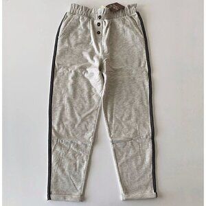 NWT Matilda Jane Gray Side-Stripe Button-Accent Alisha Girl Pants 12 Years
